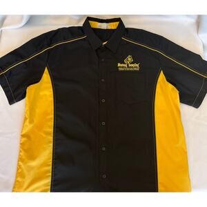 Mustang Sampling Racing/Work Shirt Black & Yellow Color-Block XL North End